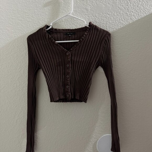 Love Tree Women lonng sleeve top size S Brown - Picture 4 of 4
